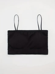 Colorblock Trim Cami Crop Top Slim Fit Spaghetti Strap Lingerie