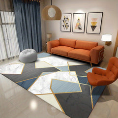 Modern Soft Area Rug: Abstract Design, Non-slip, Anti-fatigue