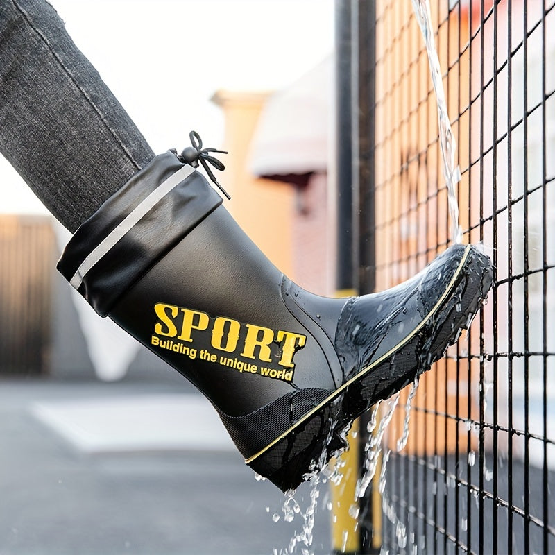 Men's/Women's Rain Boots Waterproof Non-slip Shoes