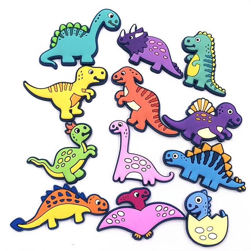 8pcs Dinosaur Shoe Charms PVC Anime Decoration Kids Gift