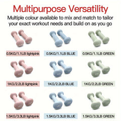 Solid Iron Dumbbell Pair for Home & Outdoor Training