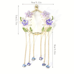 Camellia Tassel Ponytail Buckle Hair Accessory for Girls