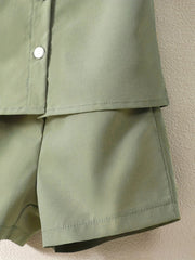 2pcs Baby Boys Los Angeles Shirt & Shorts Set