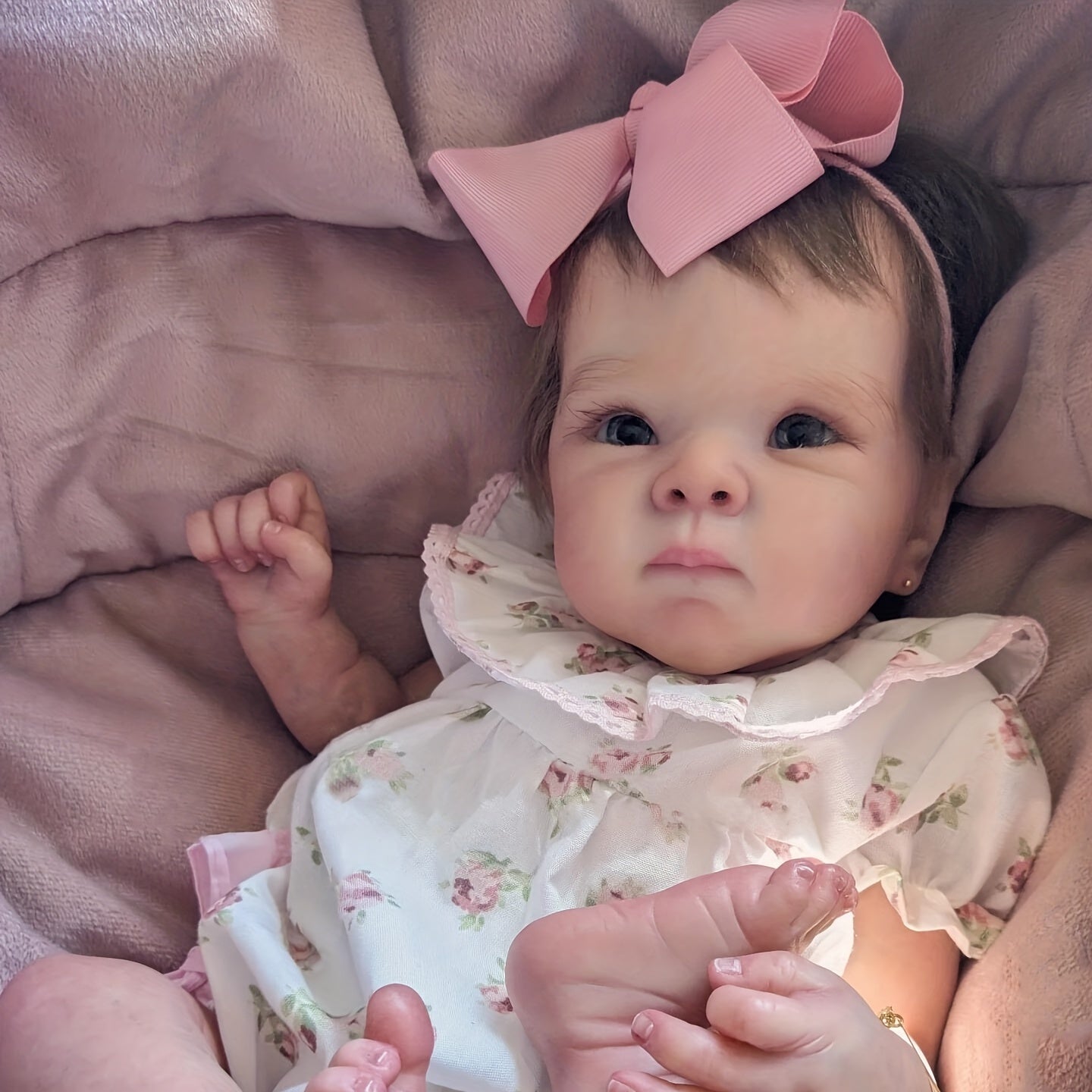 18in Baby Reborn Doll Bettie Soft Touch Cuddly Baby with Visible Veins