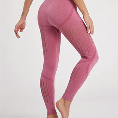 Seamless Hollow Leggings Fitness Yoga Running Leggings