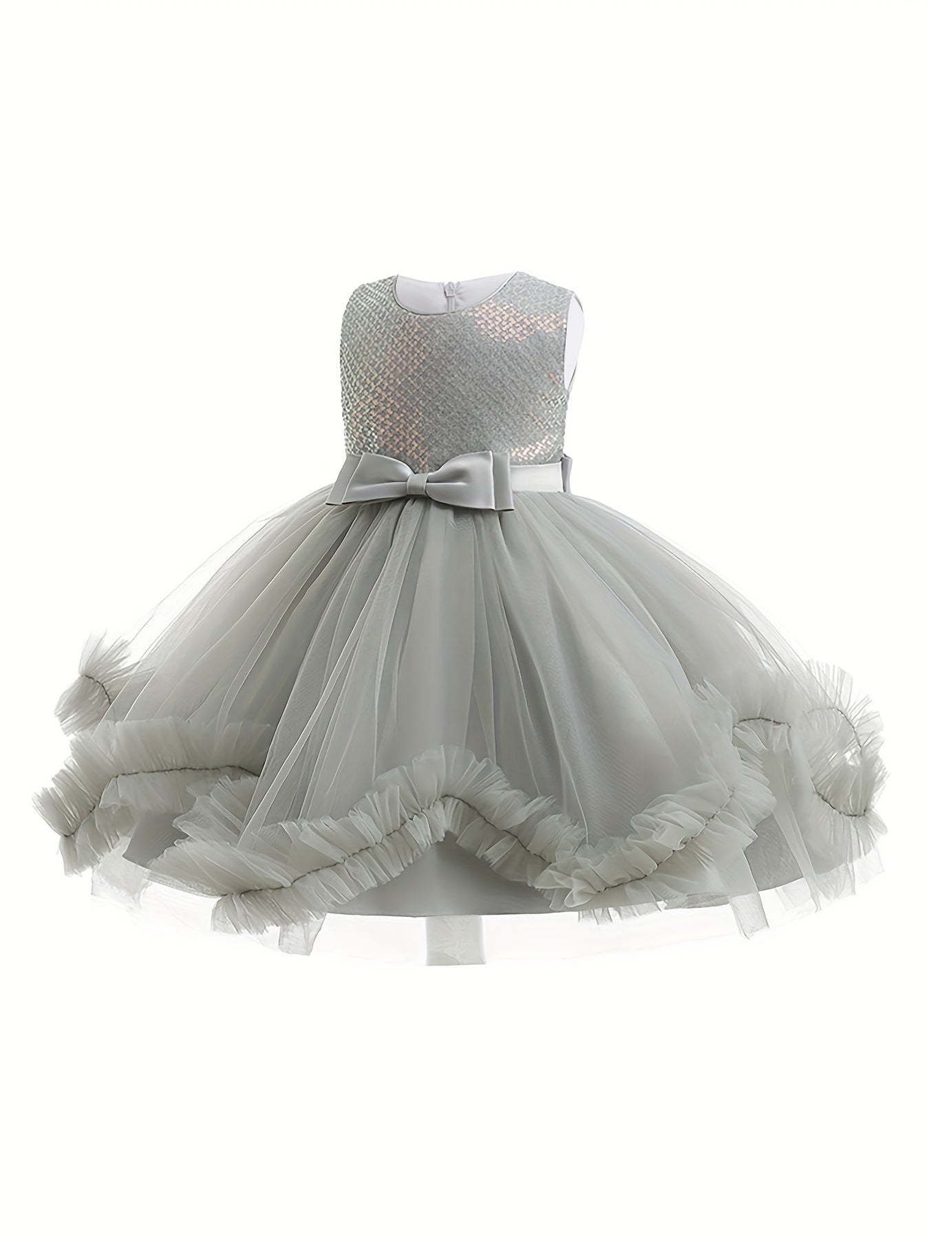 Sequins Tutu Flower Girl Princess Dress for Little Girls