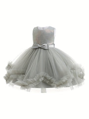 Sequins Tutu Flower Girl Princess Dress for Little Girls