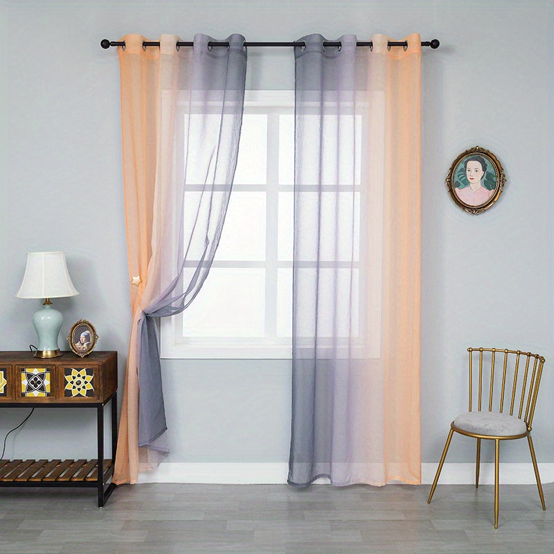 Sheer Curtains for Home Decor & Privacy - Perfect for Kitchen, Bedroom, Living