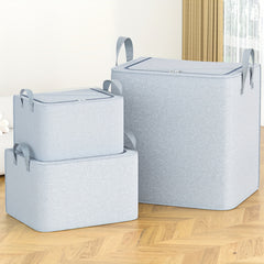 Large Capacity Felt Storage Bag With Handles Portable Clothes Storage Bag