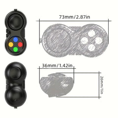 Fidget Controller Stress Relief Toy with Colorful Buttons for Relax & Focus