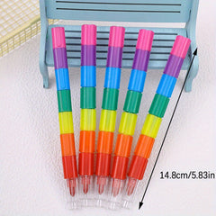 6pcs Crayons Colored Pencils School Supplies Kids Birthday Party Favors