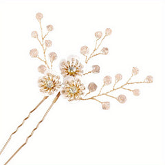 Flower Crystal Wedding Bridal Hairpin Headdress DIY