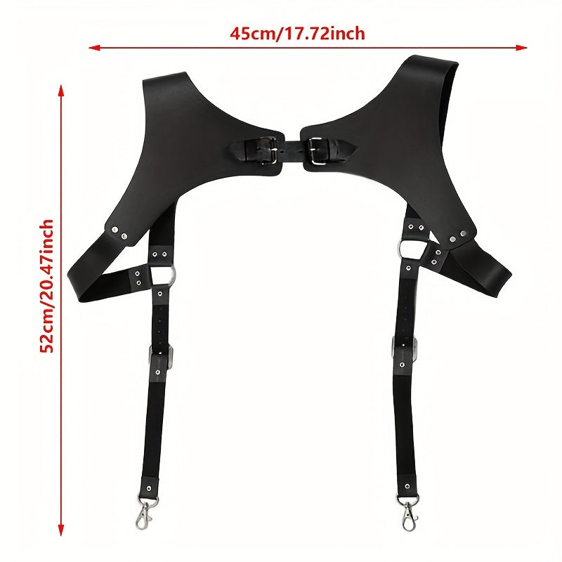 Men's PU Leather Suspender Belt for Costume Party Club