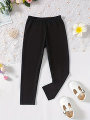 Girls' High Stretch Legging Pants Kids Sports Casual Outfit