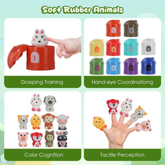 Animal Pairing Stacking Toys for Learning Resource