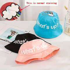 Kids What's Up Fisherman's Hat Quick Dry Sunscreen Bucket Cap