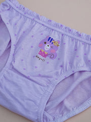 Girls Panda Rabbit Print Shortie Brief Soft Cotton Underwear