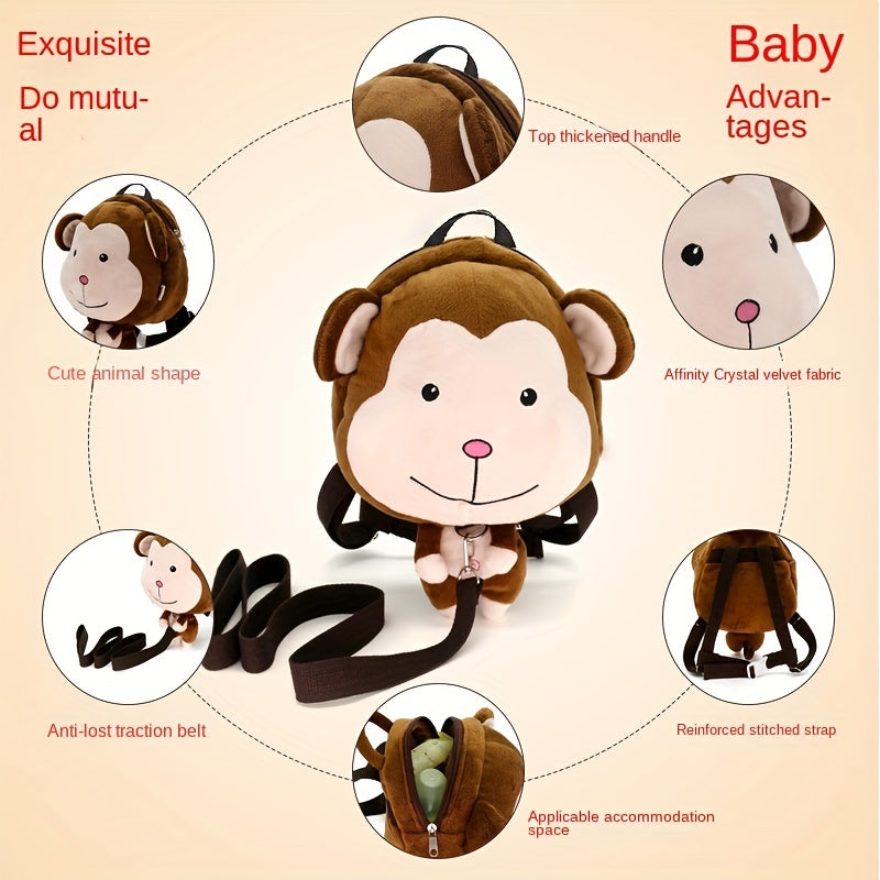 Animal Toddler Harness Backpack With Storage Bag