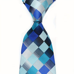 Men's Plaid Necktie Classic Pattern Wedding Business Tie