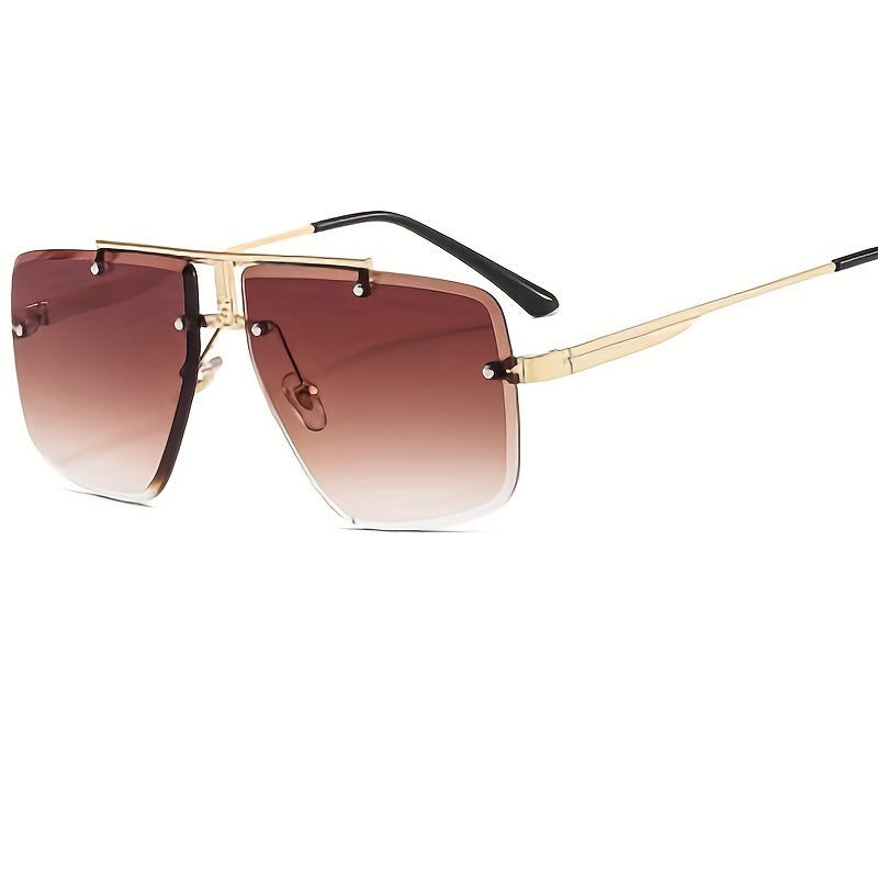 Men's Rimless Sunglasses for Outdoor Sports