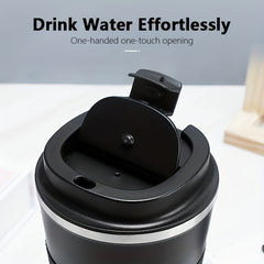 380ml Travel Coffee Mug Stainless Steel Vacuum Water Cup Portable Outdoor Sports