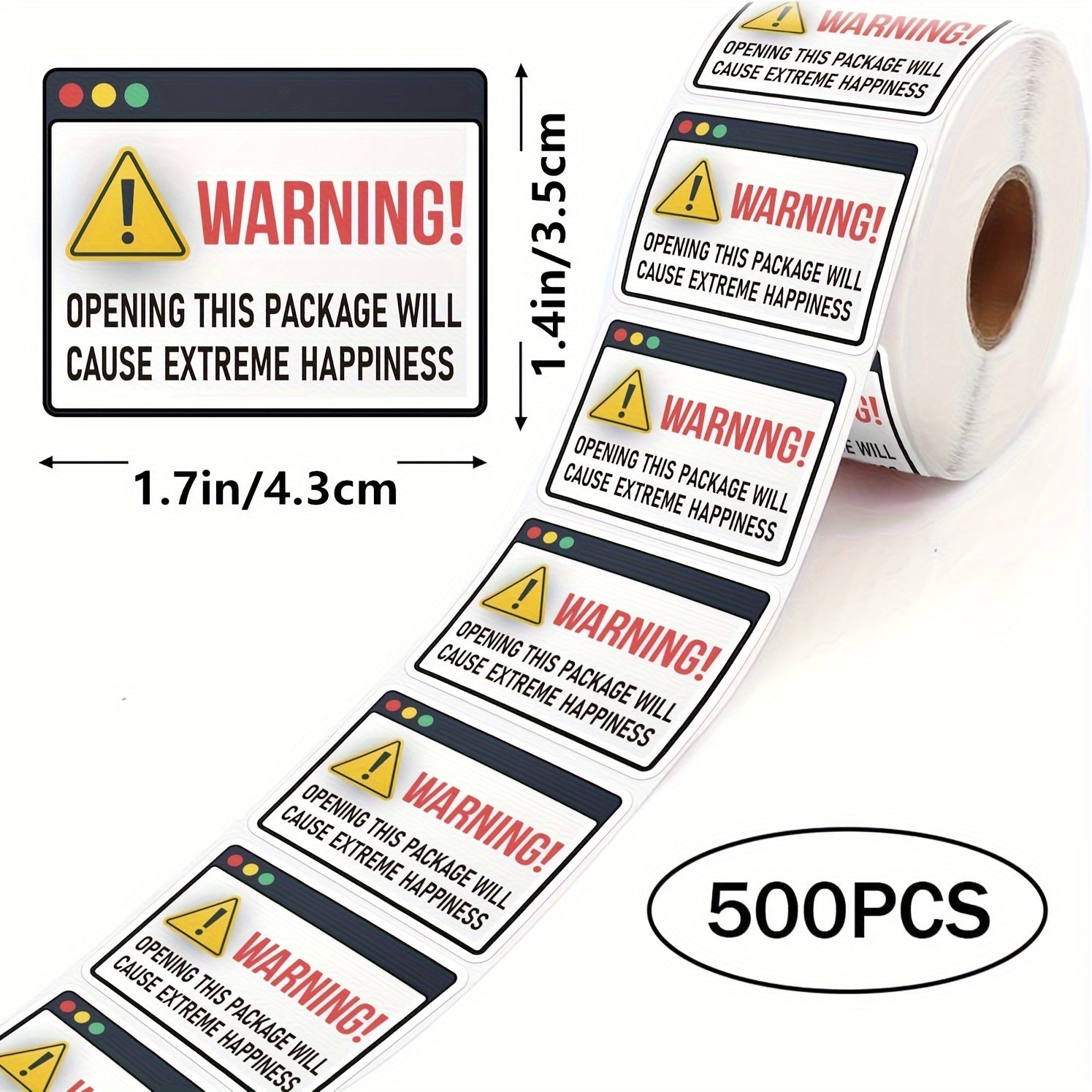 500 Cal Ders Open Stickers Roll for Small Business