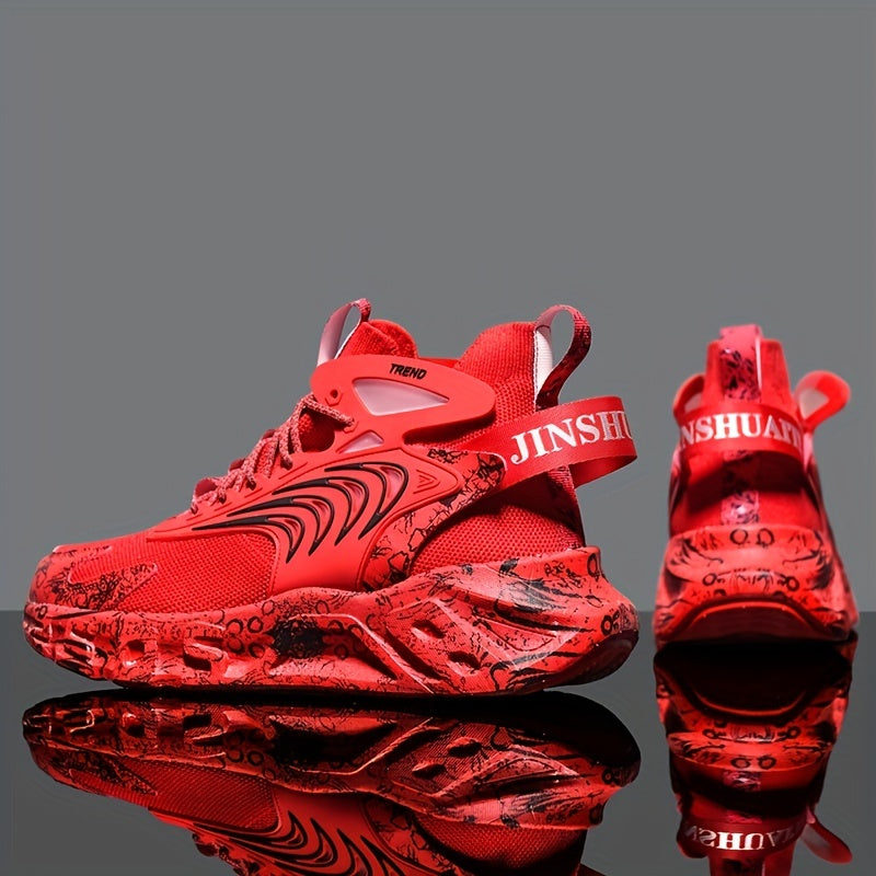 Men's Lace-up Sneakers Athletic Shoes Running Basketball Gym
