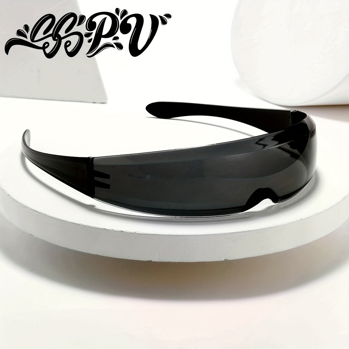 Men's Future Tech Sense Sunglasses One-lens Cosplay Cyberpunk Glasses