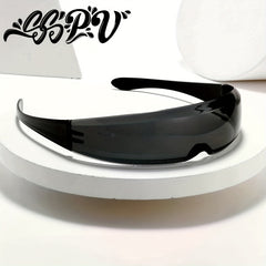 Men's Future Tech Sense Sunglasses One-lens Cosplay Cyberpunk Glasses