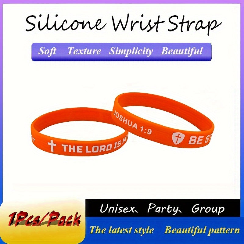 Colorful Slogan Pattern Silicone Bracelet Wrist Band