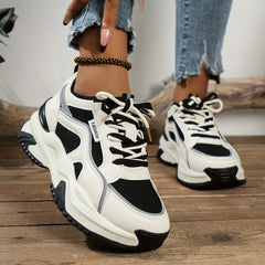 Chunky Mesh Breathable Sneakers Soft Shock Absorption Dad Shoes