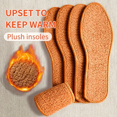 Warm Soft Insoles Thicken Breathable Skin-friendly Insoles For Winter