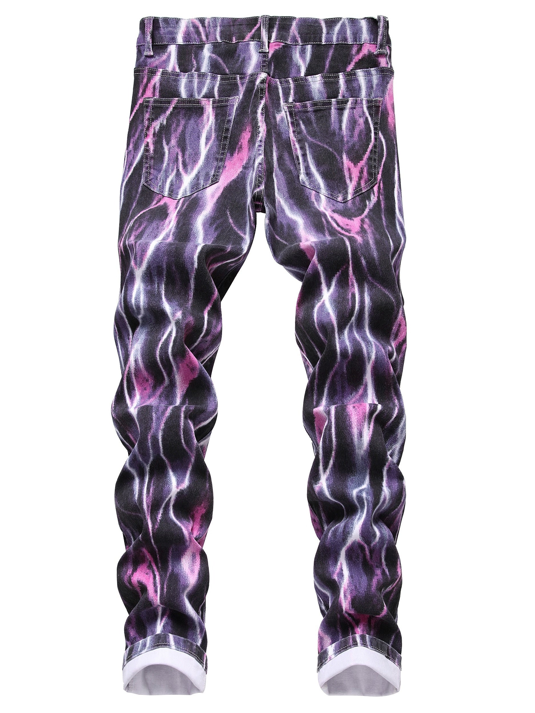 Men's Tie Dye Street Slim Jeans