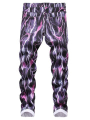 Men's Tie Dye Street Slim Jeans