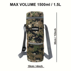 Portable Wine Cooler Bag 1.5L Round Red Aluminum Foil Insulation Bag