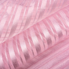Checked Stripes Organza Fabric For Dress Making Sewing Apparel Costumes Craft