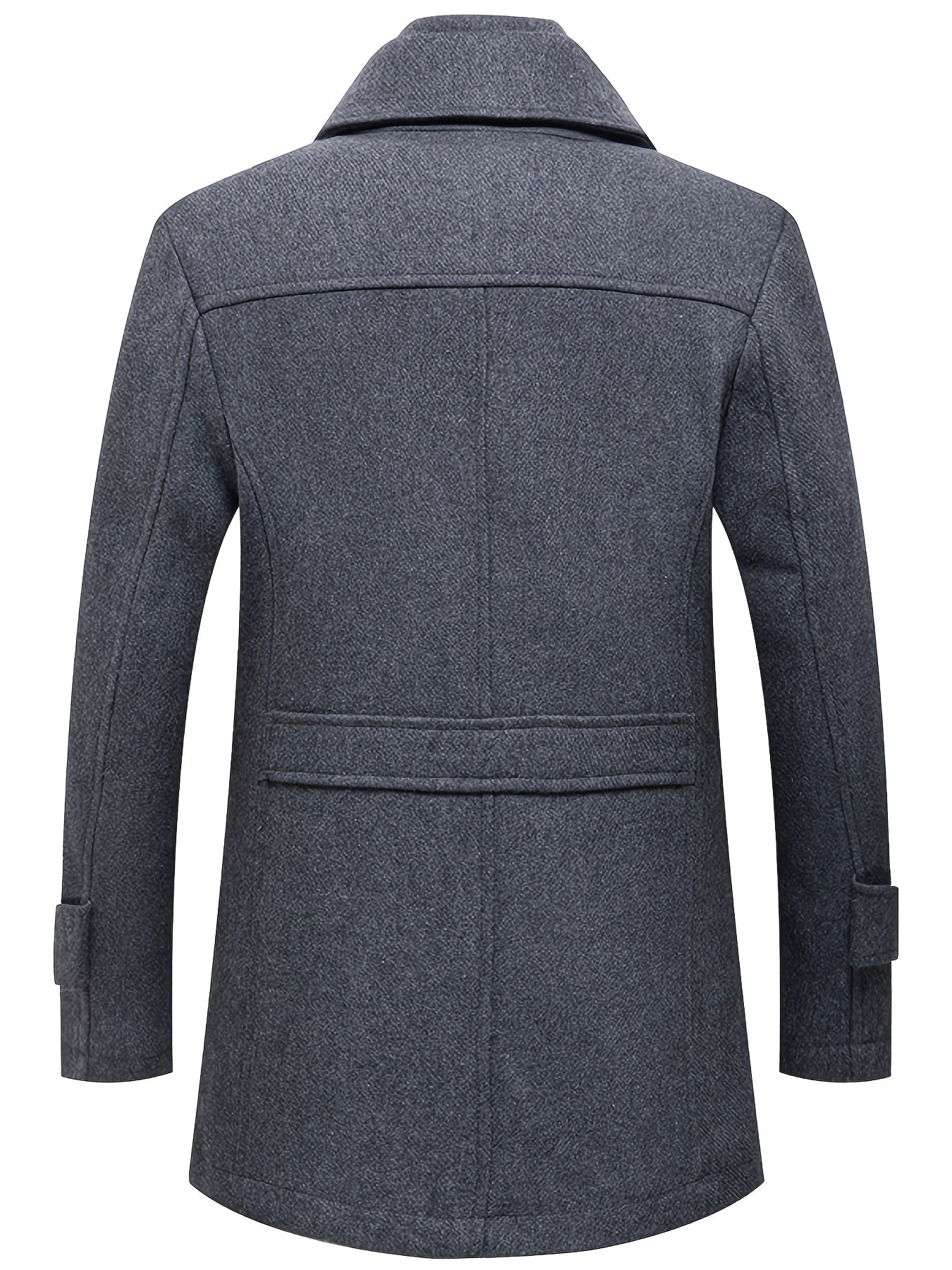 Men's Winter Thick Warm Zip Long Jacket
