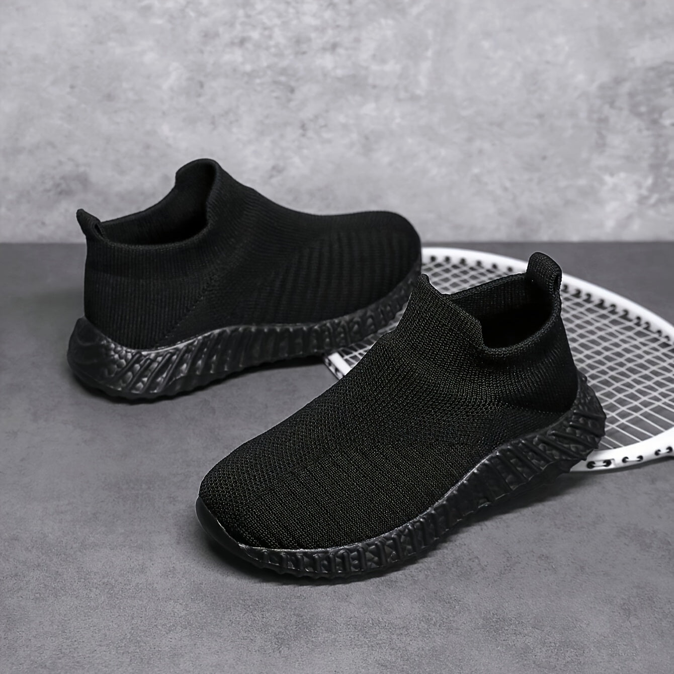 Boy's Breathable Slip On Sock Shoes Non Slip Sneakers