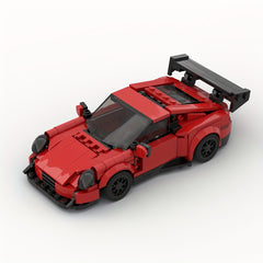 370pcs Red Sports Car Building Blocks Set ABS Plastic Car Model Kit