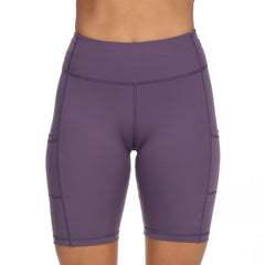 High Elastic Women's Yoga Shorts with Pocket