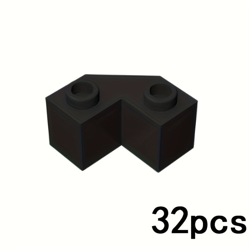 32pcs Wedge Shaped Building Blocks 2x2 Mixed Colors DIY Puzzle Toys