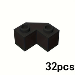32pcs Wedge Shaped Building Blocks 2x2 Mixed Colors DIY Puzzle Toys