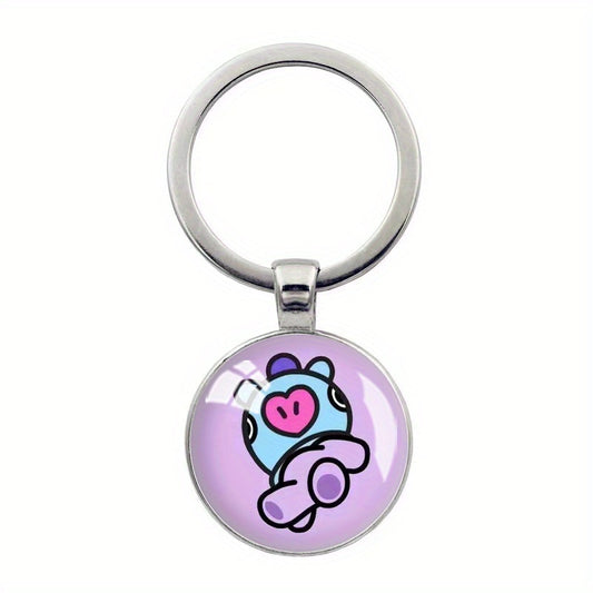 Kpop Star Cartoon Animal Keychain Key Ring Purse Backpack Car Key Charm