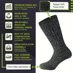 Men's Athletic Wool Socks Running Outdoor Sports Shock Absorbing