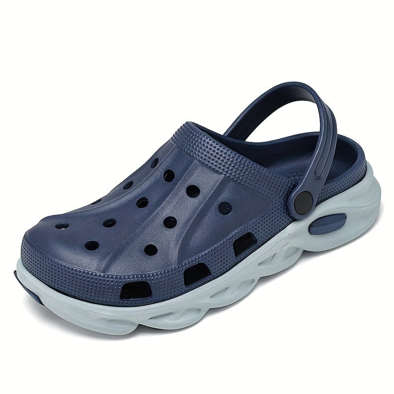 Men's Color Block Breathable Clogs Comfy Slipper