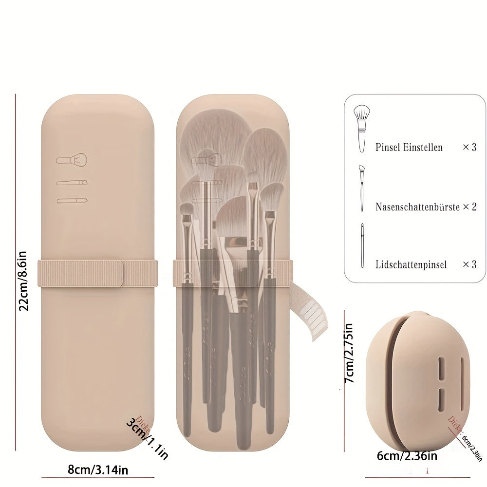 Silicone Makeup Brush Holder Waterproof Case for Women and Girls