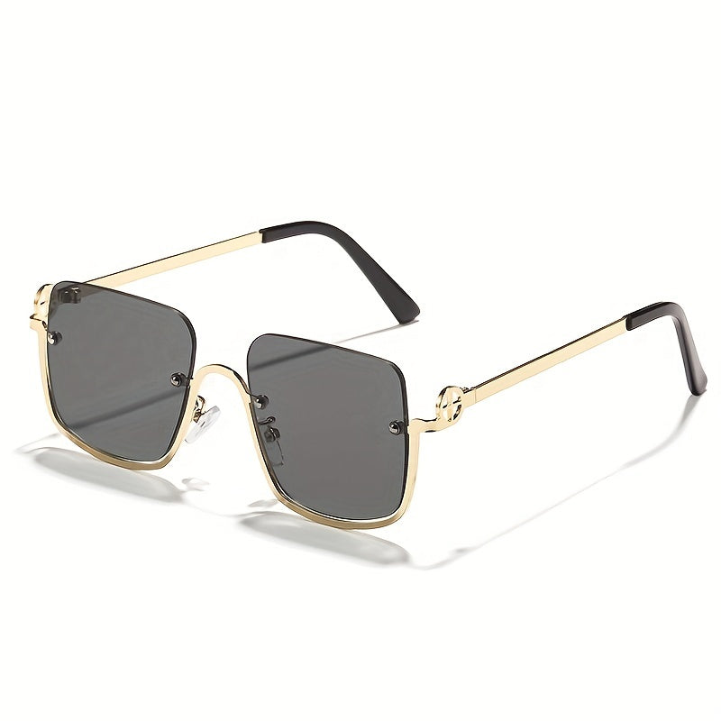 Men's Half Frame Sunglasses Couple's Versatile Sunglasses