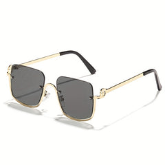 Men's Half Frame Sunglasses Couple's Versatile Sunglasses
