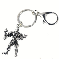 Sports Fitness Metal Keychain Bag Pendant Gift Men Boyfriend