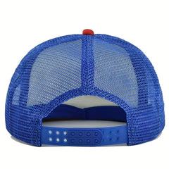 MERICA Flag Print Trucker Hat Mesh Baseball Cap Hip Hop Sunshade Dad Hats
